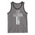 Blessed Papa Christian Cross Tank Top Faithful Dad Religious American Flag