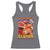 Funny Gluten Intolerance Racerback Tank Top I Can't Eat Gluten It Makes My Tummy Hurt Skeleton Meme