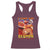 Funny Gluten Intolerance Racerback Tank Top I Can't Eat Gluten It Makes My Tummy Hurt Skeleton Meme