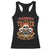 Funny Truck Driver Skull Racerback Tank Top Warning This Trucker Doesn't Play Well With Stupid People