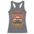 Funny Truck Driver Skull Racerback Tank Top Warning This Trucker Doesn't Play Well With Stupid People