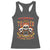 Funny Truck Driver Skull Racerback Tank Top Warning This Trucker Doesn't Play Well With Stupid People