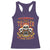 Funny Truck Driver Skull Racerback Tank Top Warning This Trucker Doesn't Play Well With Stupid People