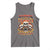 Funny Truck Driver Skull Tank Top Warning This Trucker Doesn't Play Well With Stupid People