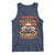 Funny Truck Driver Skull Tank Top Warning This Trucker Doesn't Play Well With Stupid People