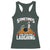 Funny Bowling Racerback Tank Top Hear The Ten Pin Laughing Bowler