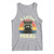 Funny Raccoon Tank Top A Little Feral Trash Panda Meme Retro