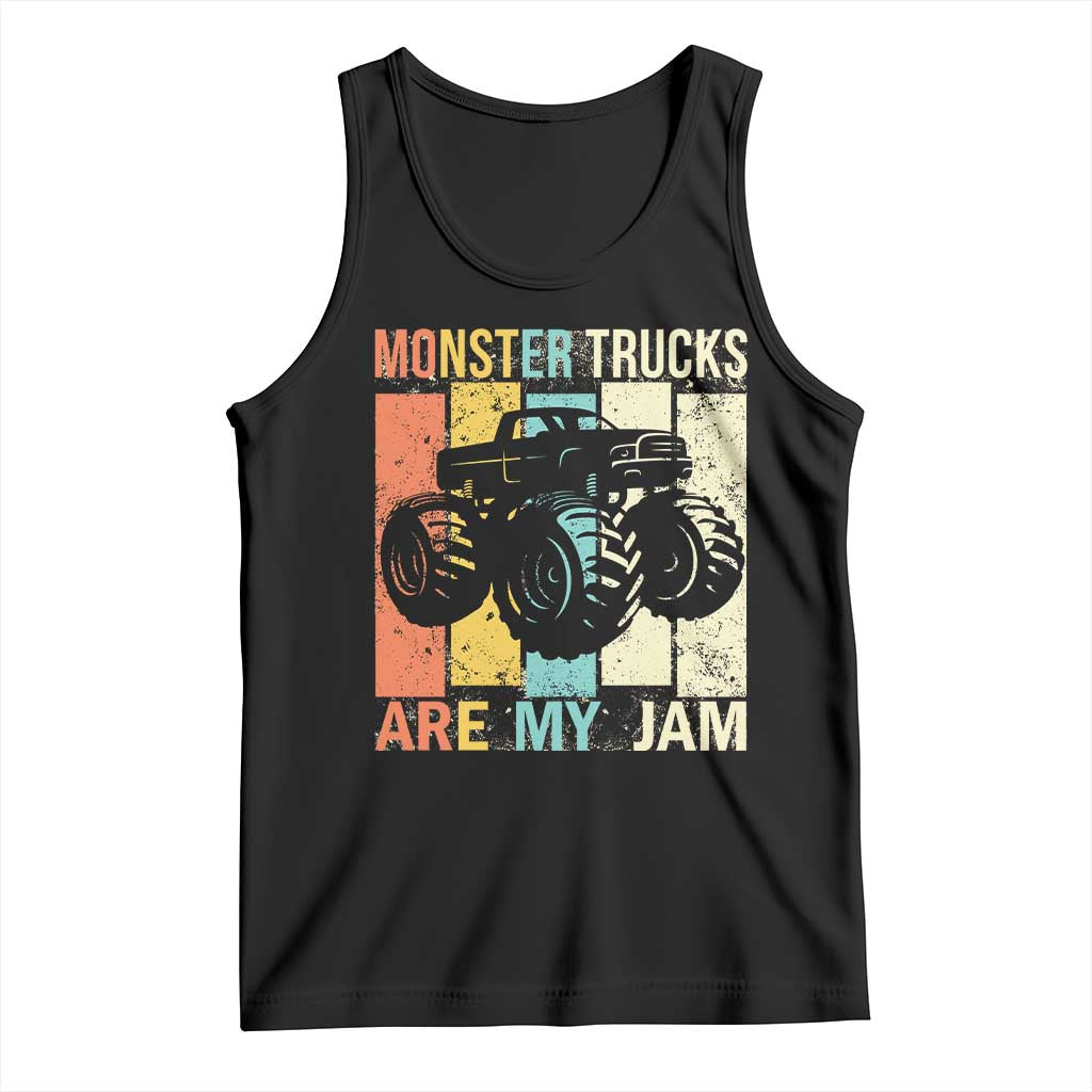 Monster Trucks Are My Jam Tank Top Vintage Retro