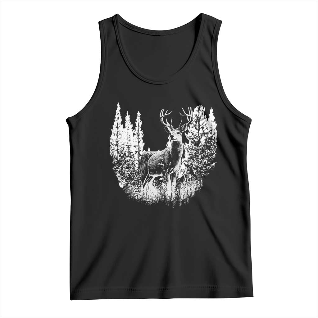 Deer Hunting Tank Top Deer Forest Nature Lover Stag Hunter