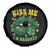 Funny St Patricks Day Spare Tire Cover Kiss Me I'm Naughty Irish Women Leopard Biting Lips