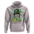 Retro Happy Go Lucky Messy Bun Shamrocks St. Patrick's Day Hoodie - Wonder Print Shop