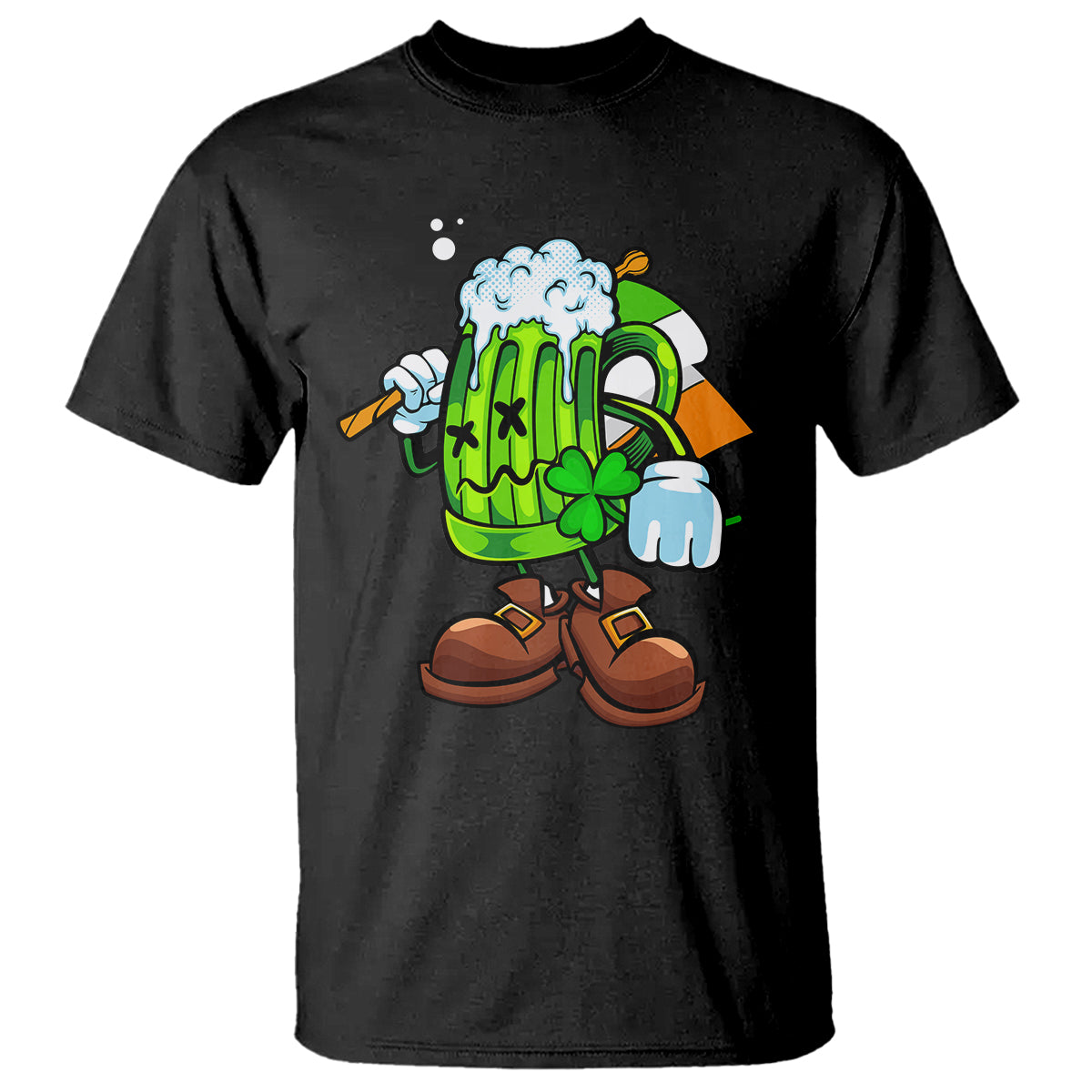 Funny St. Patricks Day Drinking T Shirt Irish Beer Ireland Flag - Wonder Print Shop