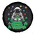 Funny St Patricks Day Astronaut Spare Tire Cover Outer Space Leprechaun