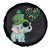 Cute Elephant St Patricks Day Spare Tire Cover for Boys Girls