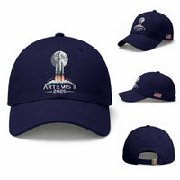 Lunar Journey 2026 Retro Rocket Launch Baseball Cap Space Exploration Astronomy Enthusiasts Sci-Fi Lovers