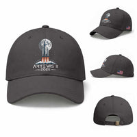 Lunar Journey 2026 Retro Rocket Launch Baseball Cap Space Exploration Astronomy Enthusiasts Sci-Fi Lovers