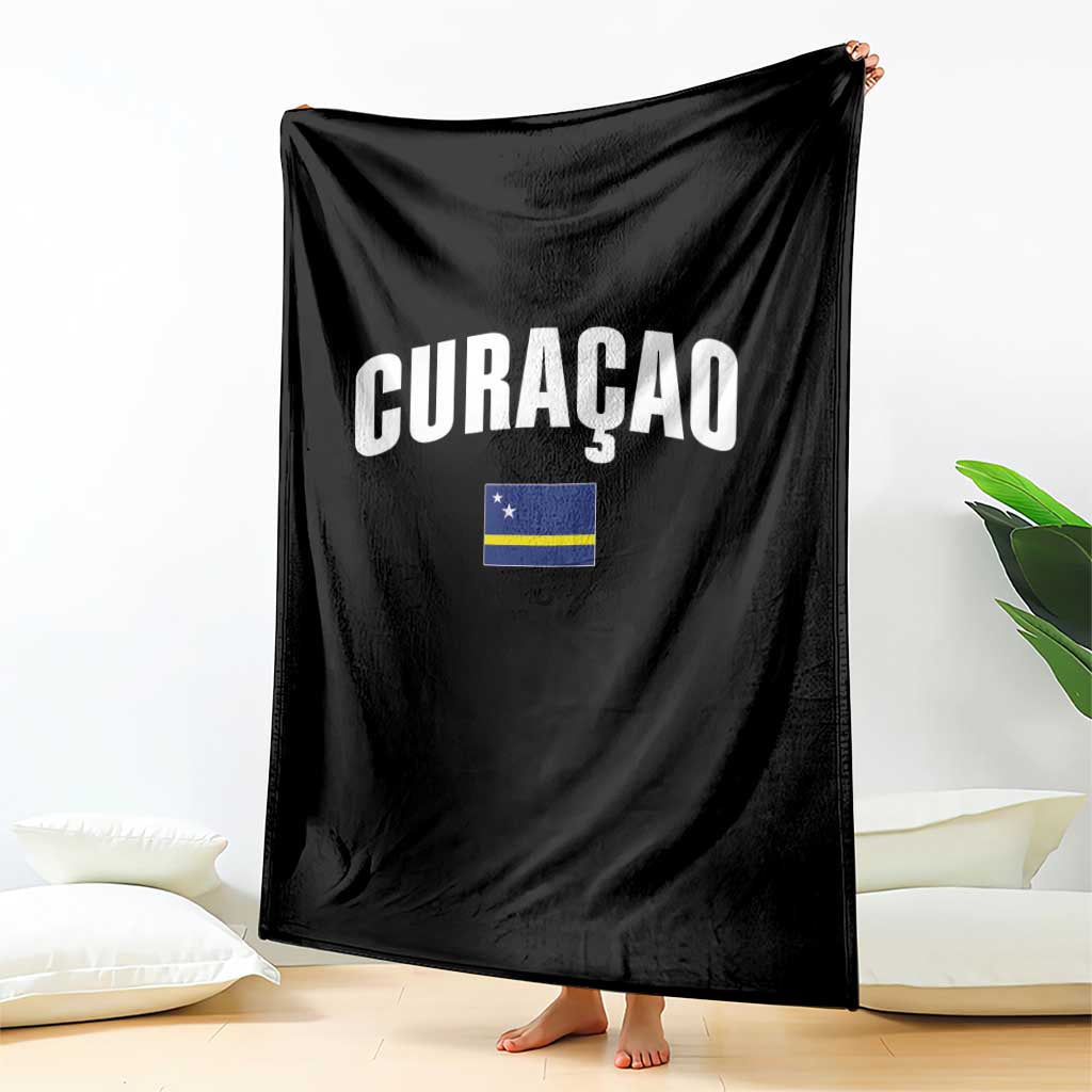 Curaçao National Flag Classic Heritage Throw Blanket Caribbean Pride Souvenir