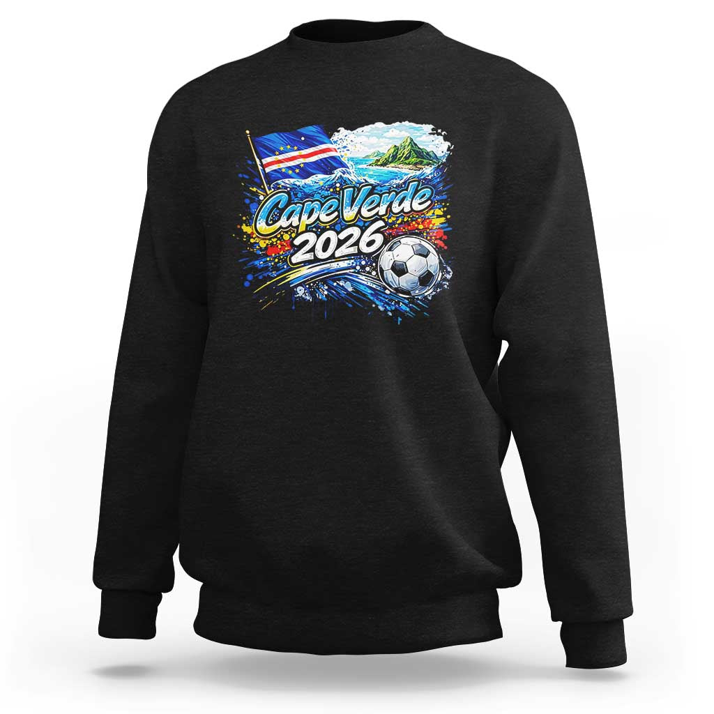 Cape Verde Soccer 2026 Island Flag Sweatshirt Cabo Verde Football Team Fans Tropical Pride Gift