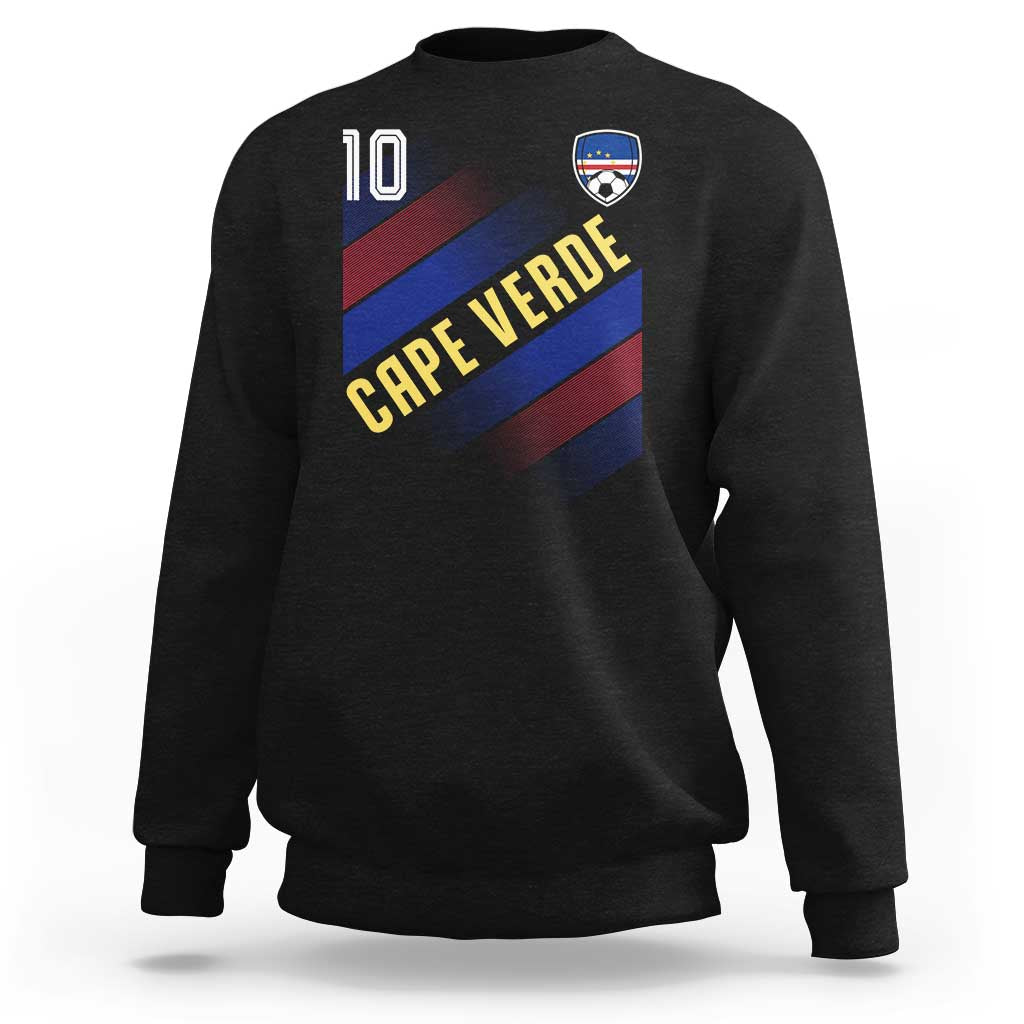 Cape Verde Soccer Jersey Style National Pride Sweatshirt Cabo Verde Football Fans Number 10 Athletic