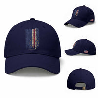 Cape Verde Vertical Brush Stroke Flag Graphic Baseball Cap Cabo Verde National Pride Artistic Gift