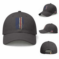 Cape Verde Vertical Brush Stroke Flag Graphic Baseball Cap Cabo Verde National Pride Artistic Gift