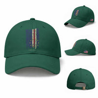 Cape Verde Vertical Brush Stroke Flag Graphic Baseball Cap Cabo Verde National Pride Artistic Gift