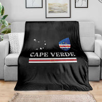 Cape Verde Country Map Shield Emblem Throw Blanket Cabo Verde Roots National Pride Gift
