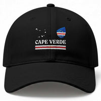 Cape Verde Country Map Shield Emblem Baseball Cap Cabo Verde Roots National Pride Gift