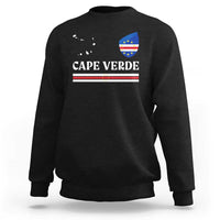 Cape Verde Country Map Shield Emblem Sweatshirt Cabo Verde Roots National Pride Gift