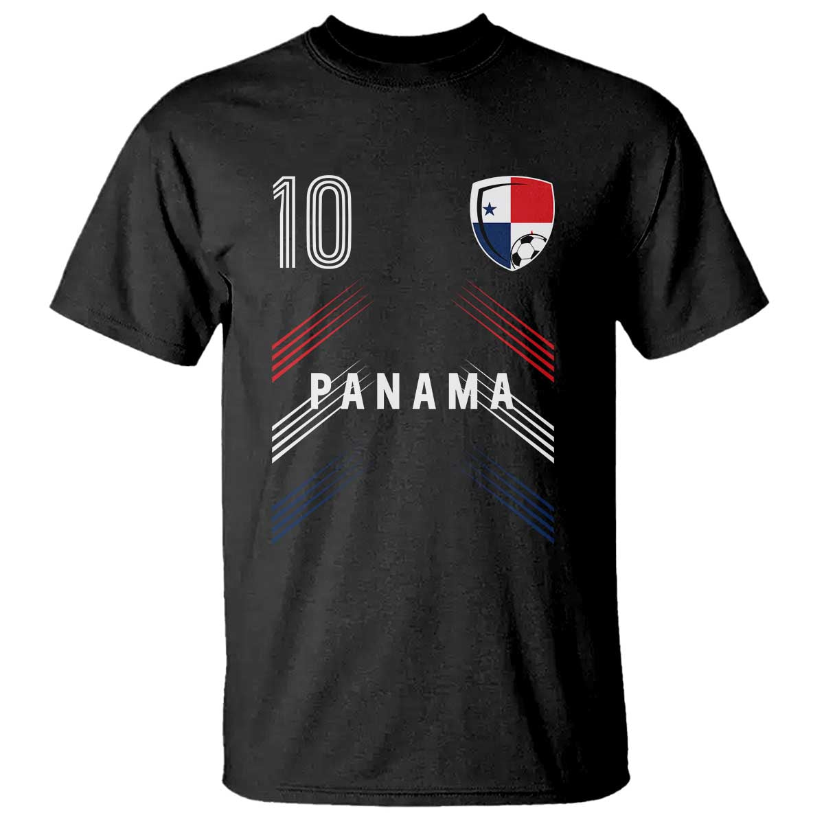 Panama Soccer Sports Graphic Number 10 Jersey Style T Shirt Proud Panamanian Football Fans Game Day Pride