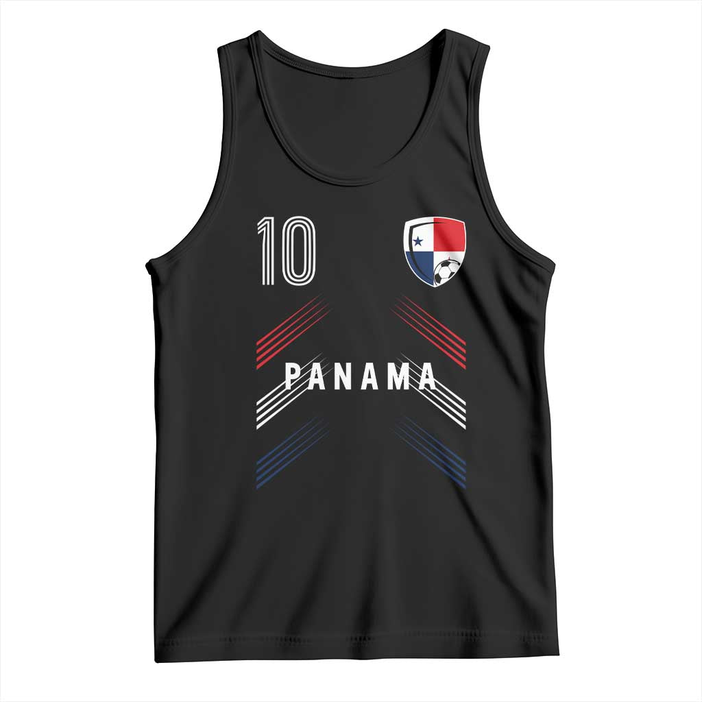 Panama Soccer Sports Graphic Number 10 Jersey Style Tank Top Proud Panamanian Football Fans Game Day Pride