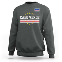 Cabo Verde Athletic Varsity Style Sweatshirt Cape Verde Flag Stars National Pride