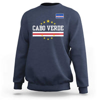 Cabo Verde Athletic Varsity Style Sweatshirt Cape Verde Flag Stars National Pride