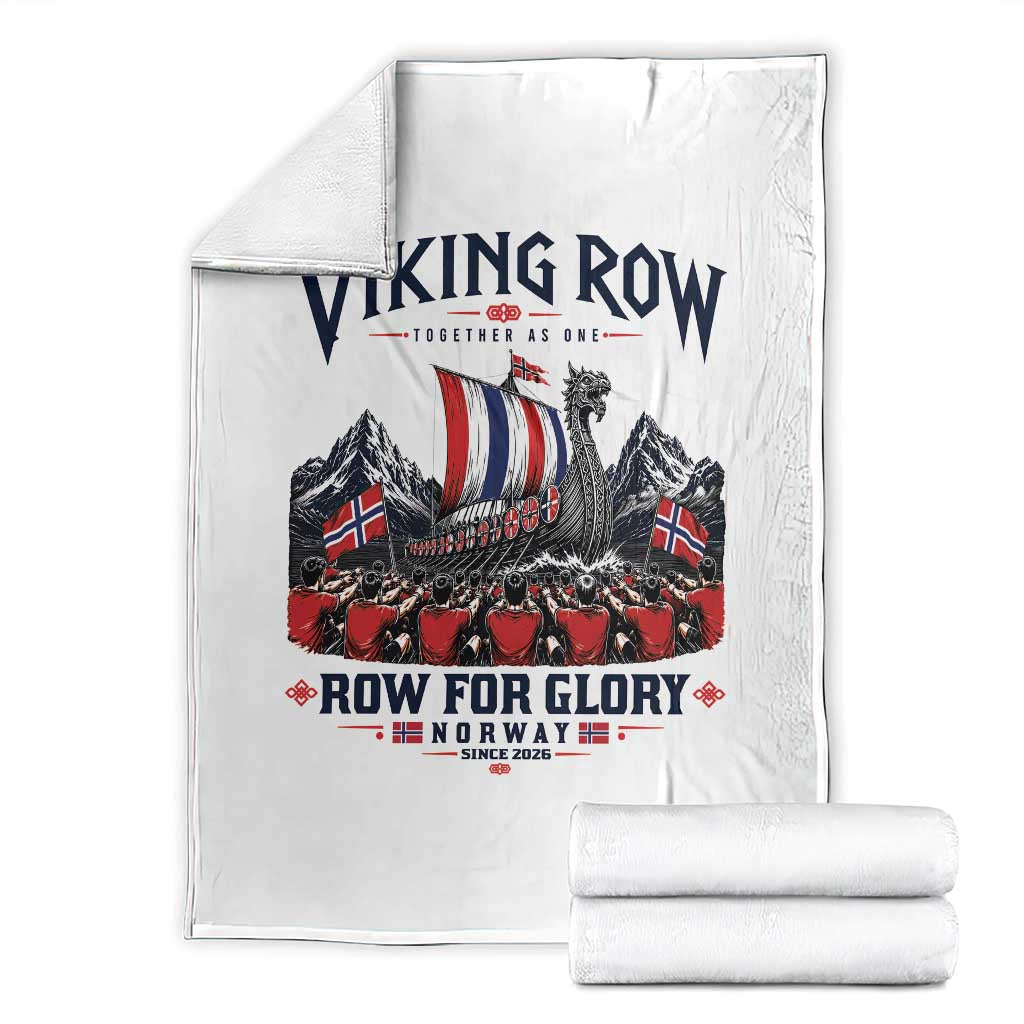 Viking Row Ro Ro Norway Norge Norwegian Flag Throw Blanket Row For Glory Norway Together As One Retro Football Fans