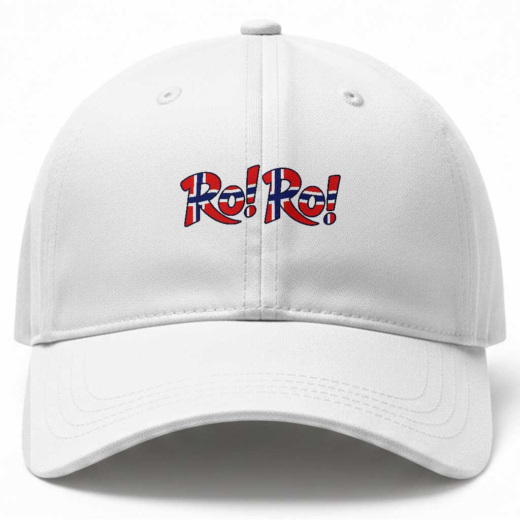 Funny Norway Flag Ro Ro Typography Graphic Baseball Cap Norge Norwegian Flag Football Fans
