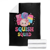 Squish Squad Kawaii Glitter Dumpling and Candy Graphic Throw Blanket Cute Gummy Bear Popsicle