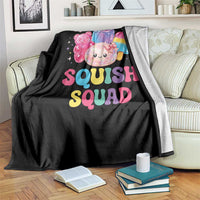 Squish Squad Kawaii Glitter Dumpling and Candy Graphic Throw Blanket Cute Gummy Bear Popsicle
