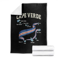 Cape Verde Islands Map National Flag Throw Blanket Cabo Verde Archipelago Geography Pride
