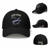 Cape Verde Islands Map National Flag Baseball Cap Cabo Verde Archipelago Geography Pride