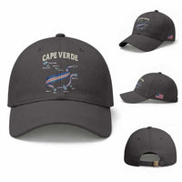 Cape Verde Islands Map National Flag Baseball Cap Cabo Verde Archipelago Geography Pride