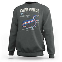 Cape Verde Islands Map National Flag Sweatshirt Cabo Verde Archipelago Geography Pride