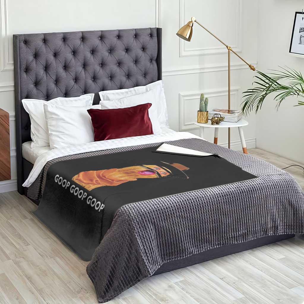 Goop Goop Goop Meme Throw Blanket Unhinged Cowboy Peanut Core Weirdos - Wonder Print Shop