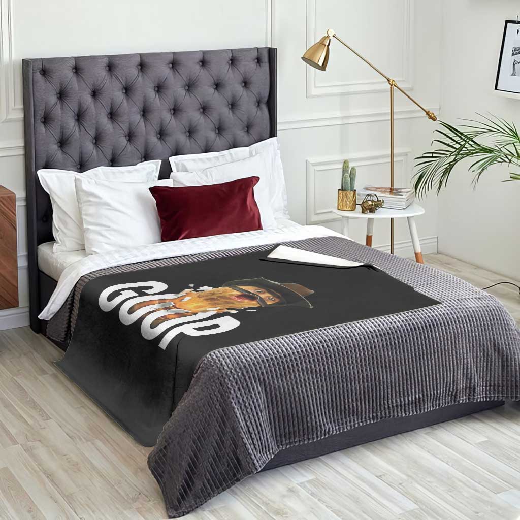 Goop Meme Explosion Throw Blanket Screaming Peanut Cowboy Brainrot Energy - Wonder Print Shop