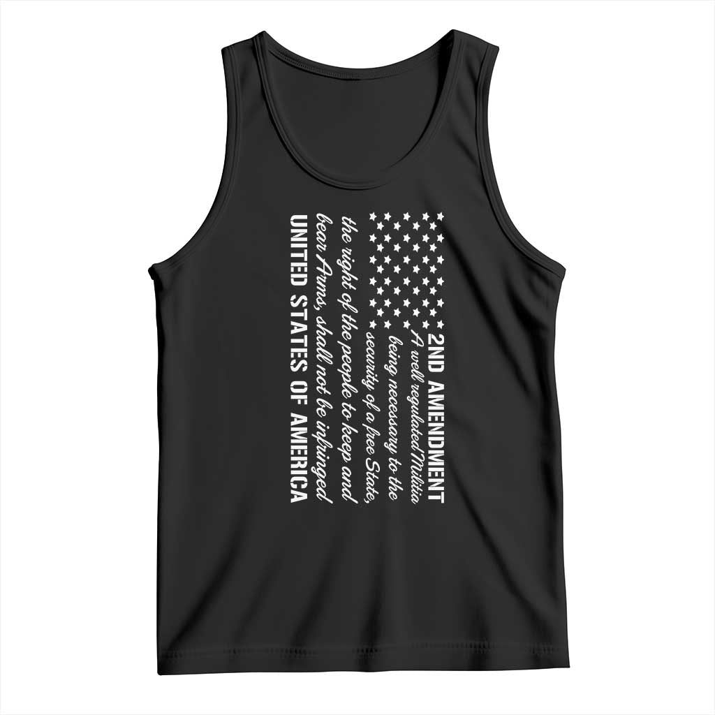 2nd Amendment American Flag Tank Top Patriotic Right to Bear Arms USA Patriot