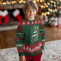 Irish Pride Knitted Sweatshirt American Flag Celtic Cross St Patricks Day