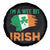 Funny St Patricks Day Spare Tire Cover I'm A Wee Bit Irish Leprechaun Shenanigan