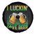 Funny St Patricks Day Drinking Spare Tire Cover I Luckin' Fove Beer Lovers