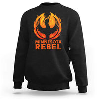 Minnesota Rebel Loon Sweatshirt Rising From Fire Political Resistance