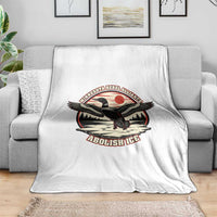 Minnesota Rebel Alliance Loon Throw Blanket Abolish Ice Protest
