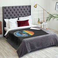Minnesota Rebel Alliance Vintage Retro Sunset Loon Throw Blanket